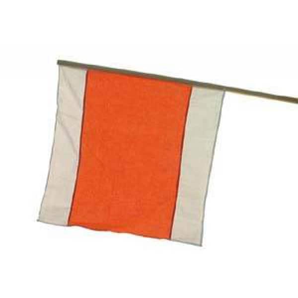 Warnflagge incl. Flaggenstock